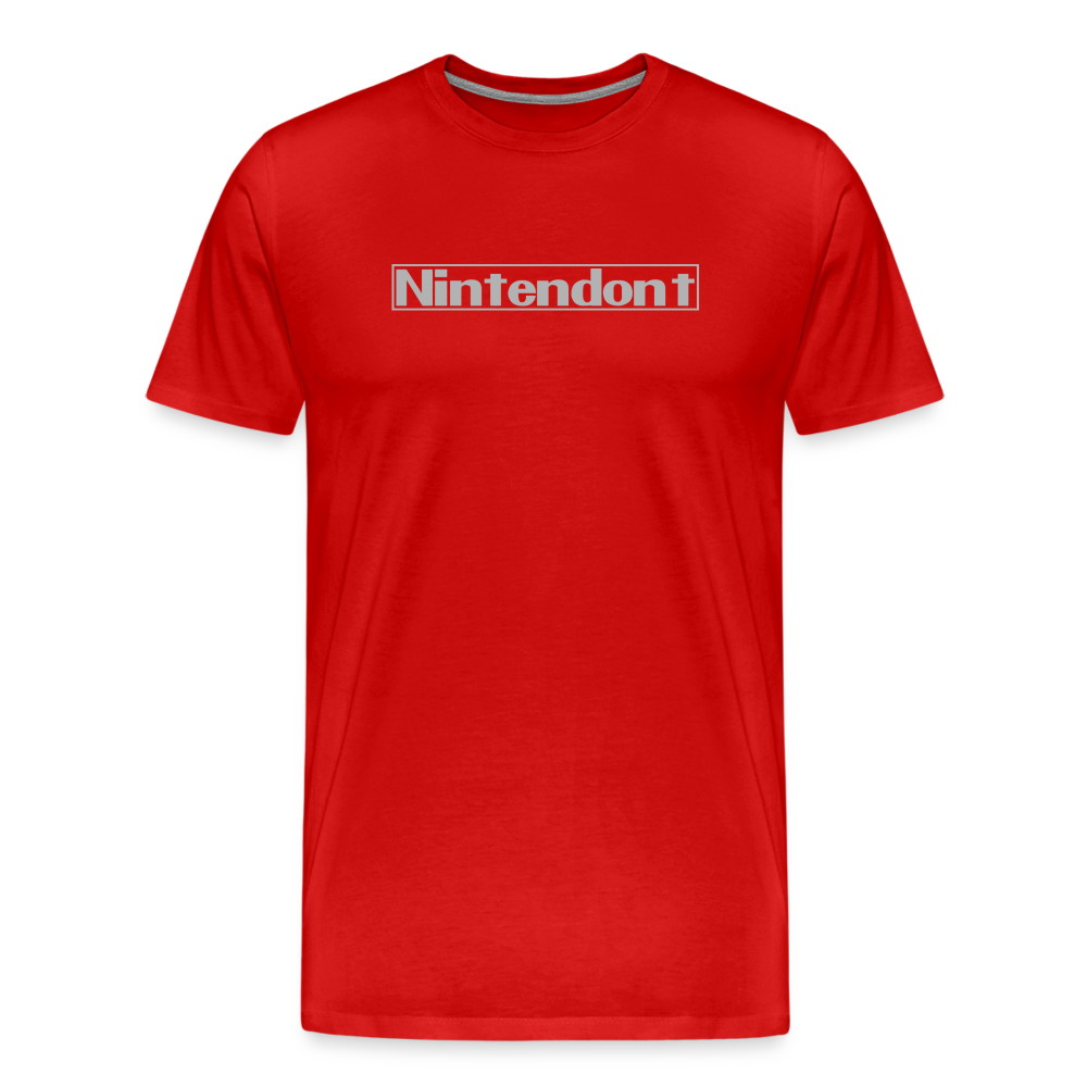 Nintendont funny parody Videogame Gift for Gamers Men's Premium T-Shirt - red