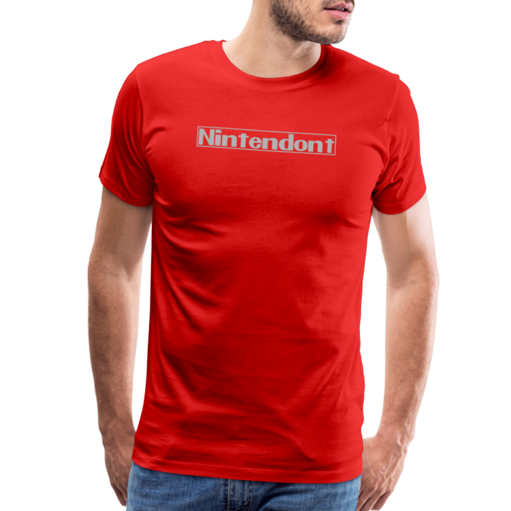 Nintendont funny parody Videogame Gift for Gamers Men's Premium T-Shirt - red