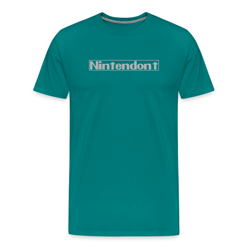 Nintendont funny parody Videogame Gift for Gamers Men's Premium T-Shirt - teal