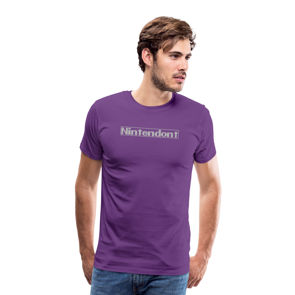 Nintendont funny parody Videogame Gift for Gamers Men's Premium T-Shirt - purple