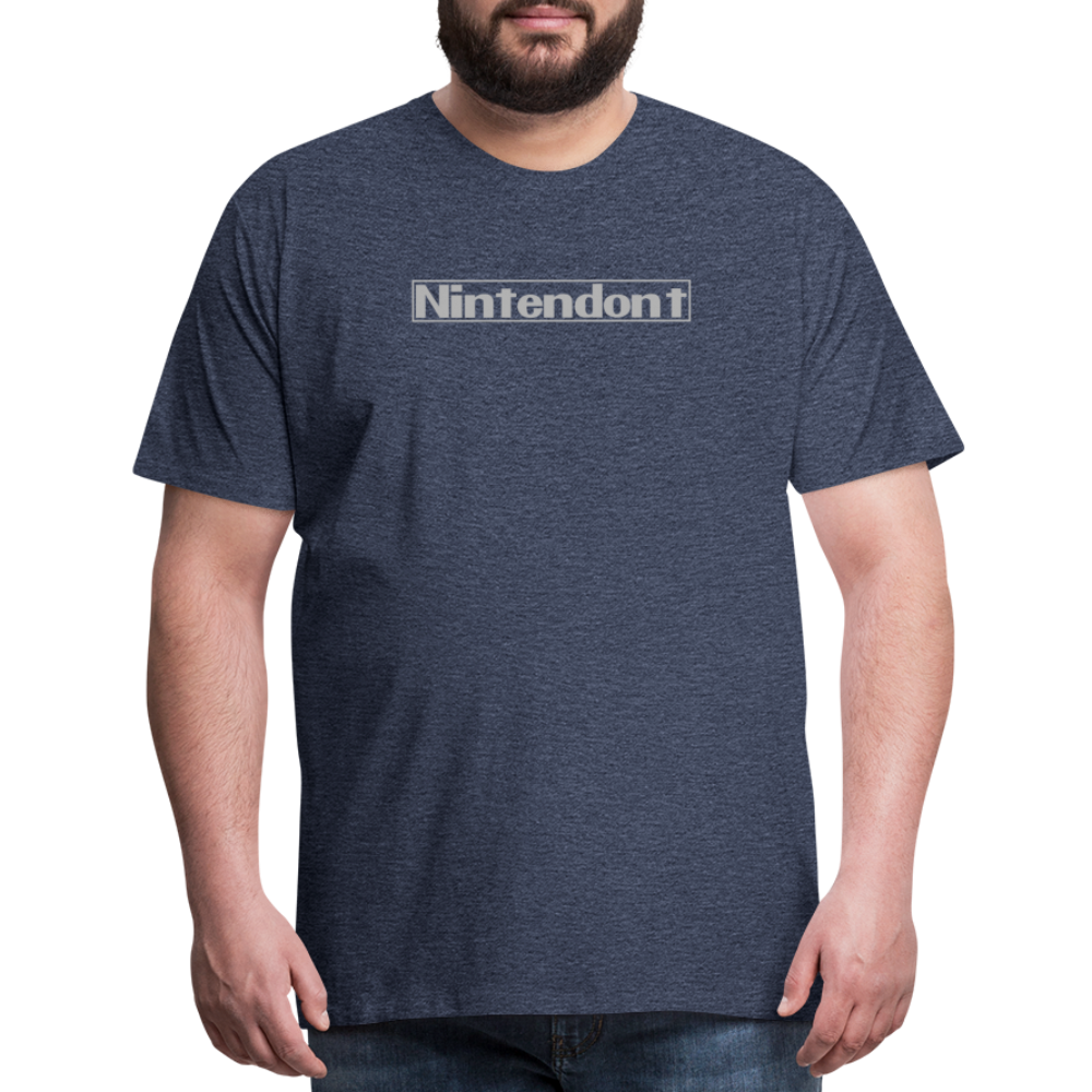 Nintendont funny parody Videogame Gift for Gamers Men's Premium T-Shirt - heather blue