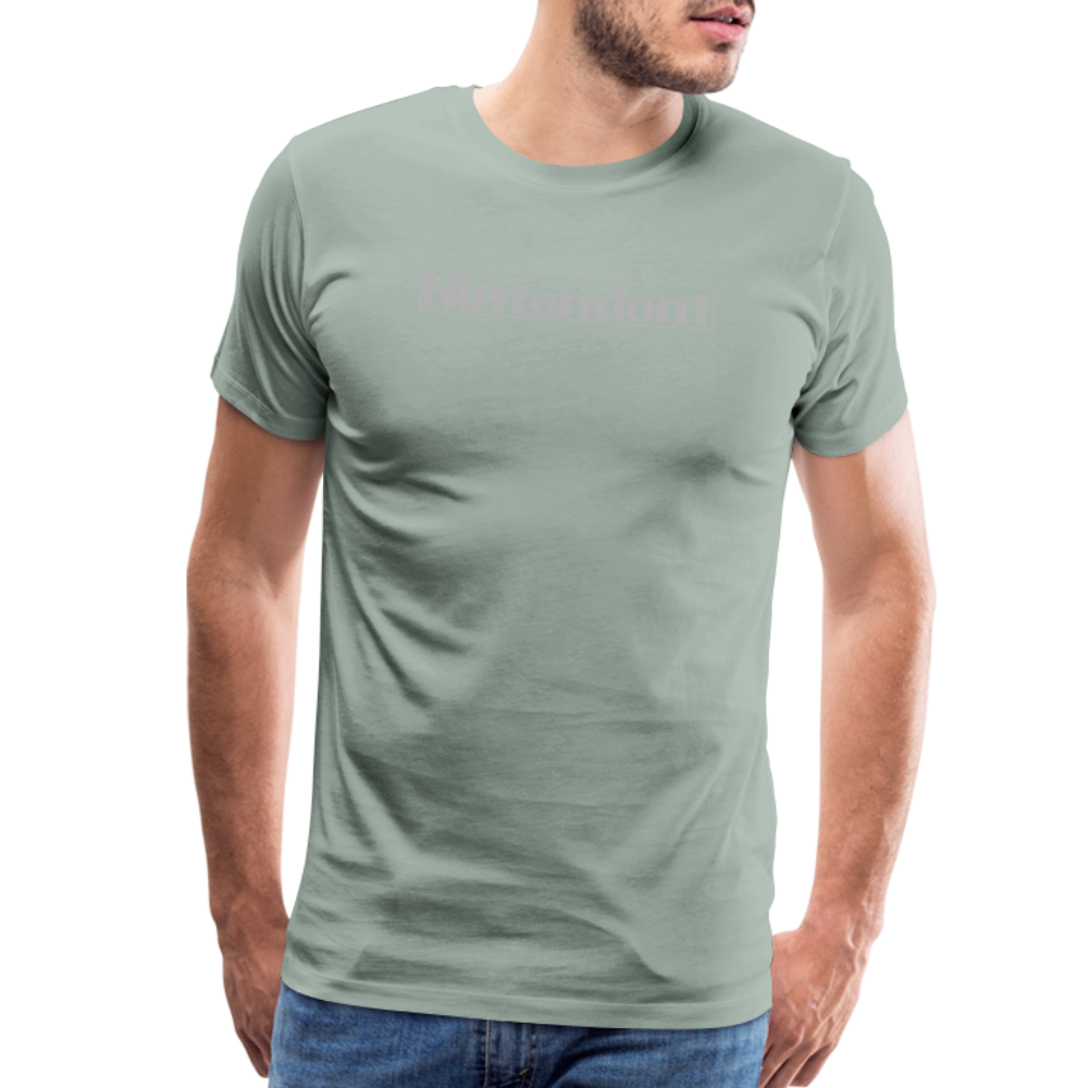Nintendont funny parody Videogame Gift for Gamers Men's Premium T-Shirt - steel green