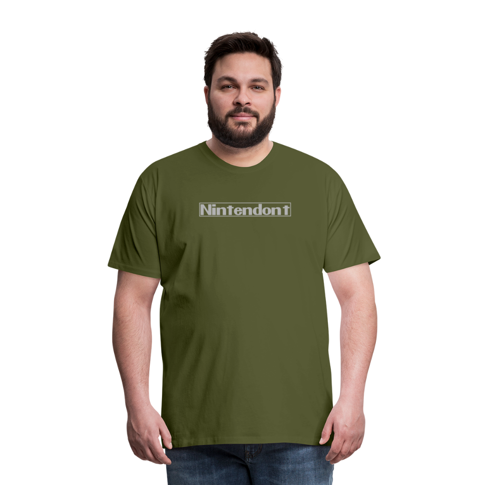 Nintendont funny parody Videogame Gift for Gamers Men's Premium T-Shirt - olive green