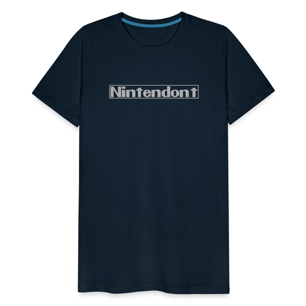 Nintendont funny parody Videogame Gift for Gamers Men's Premium T-Shirt - deep navy