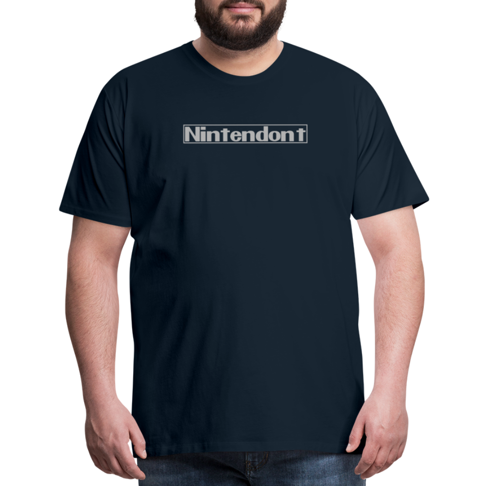 Nintendont funny parody Videogame Gift for Gamers Men's Premium T-Shirt - deep navy