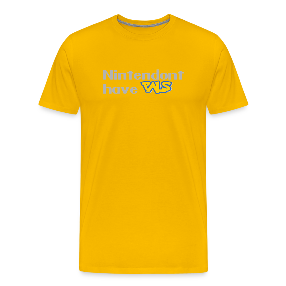 Nintendont have Pals funny Videogame Gift Men's Premium T-Shirt - sun yellow