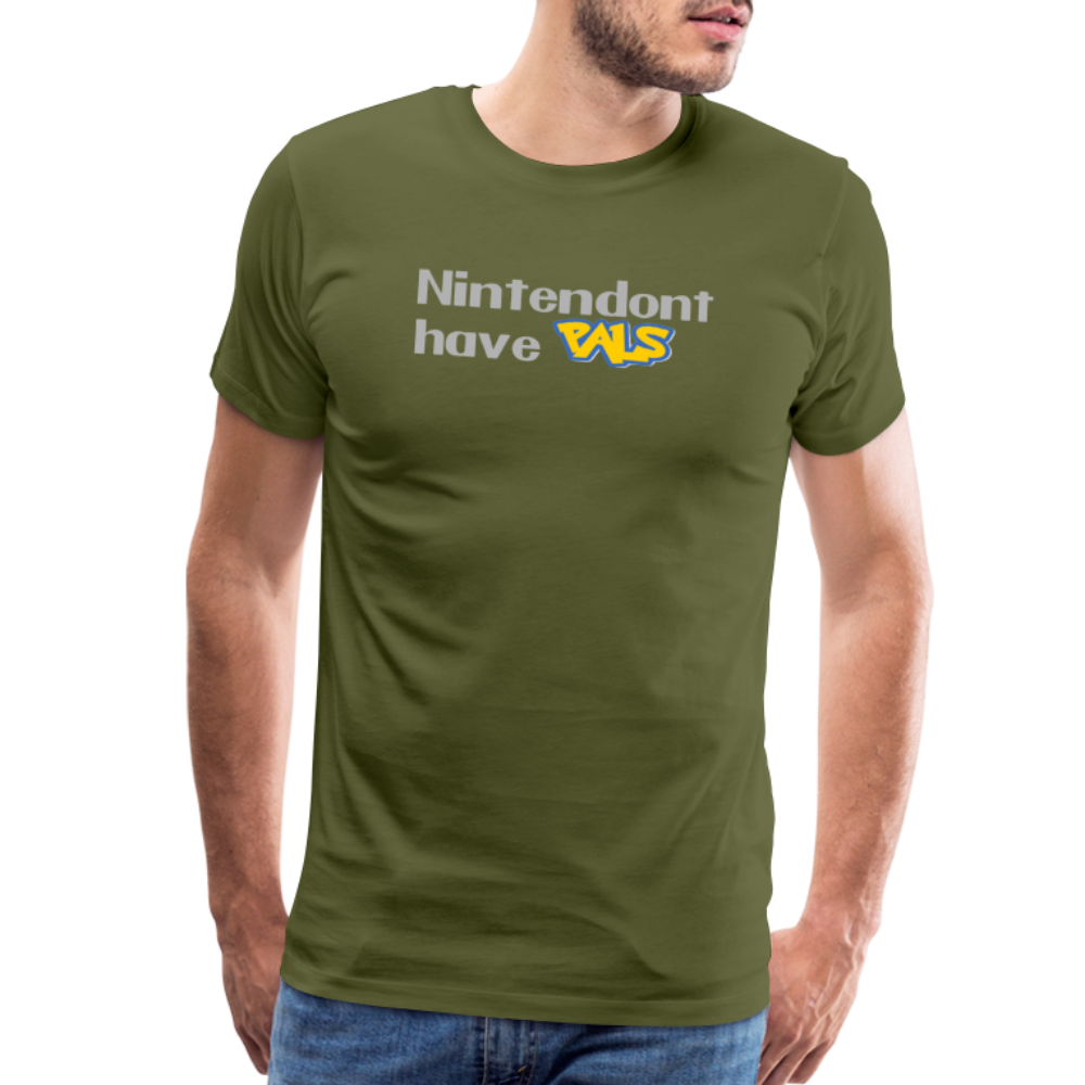 Nintendont have Pals funny Videogame Gift Men's Premium T-Shirt - olive green