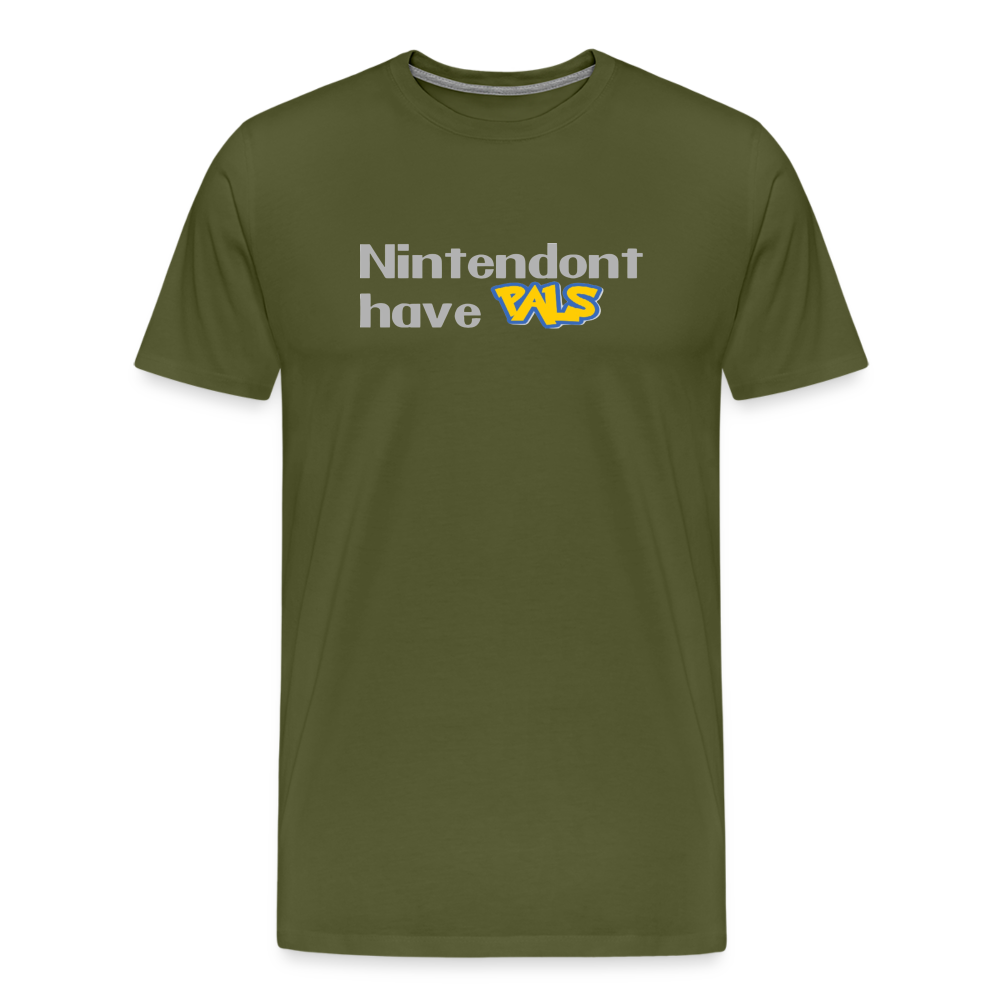 Nintendont have Pals funny Videogame Gift Men's Premium T-Shirt - olive green