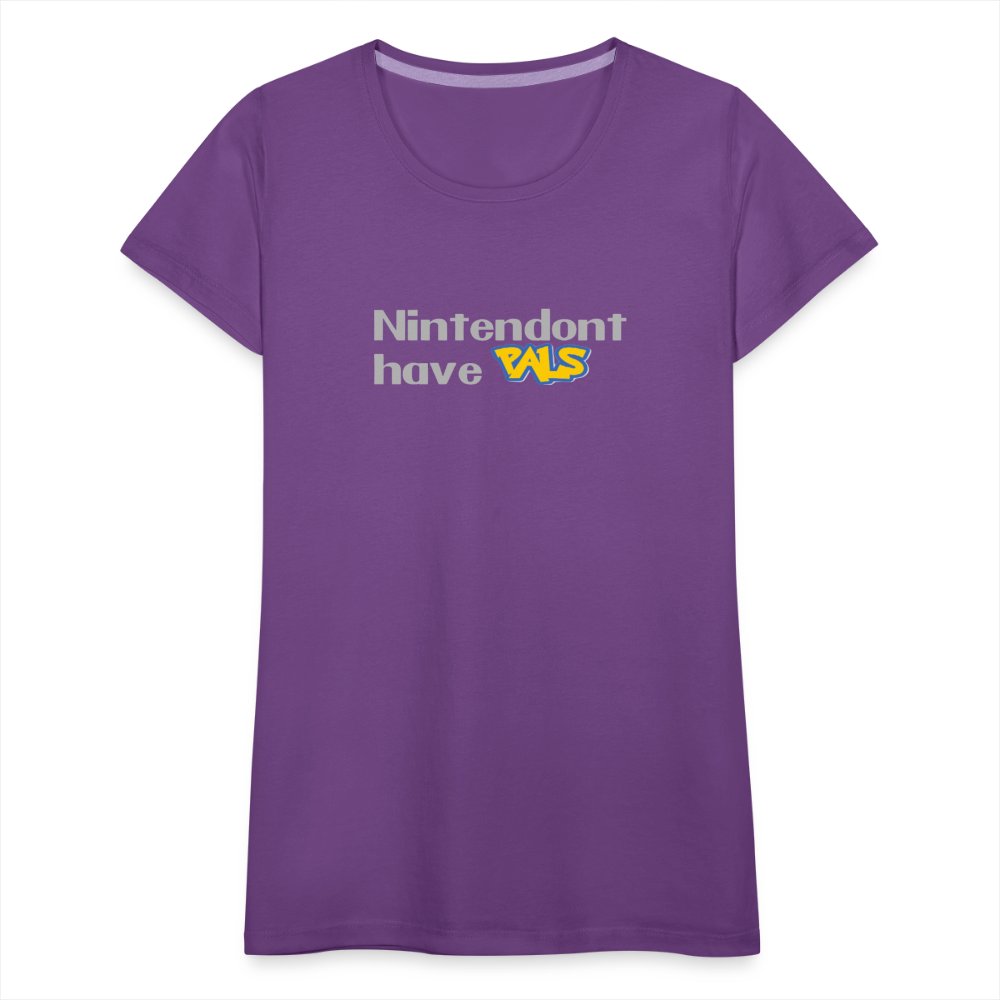 Nintendont have Pals funny Videogame Gift Women’s Premium T-Shirt - purple
