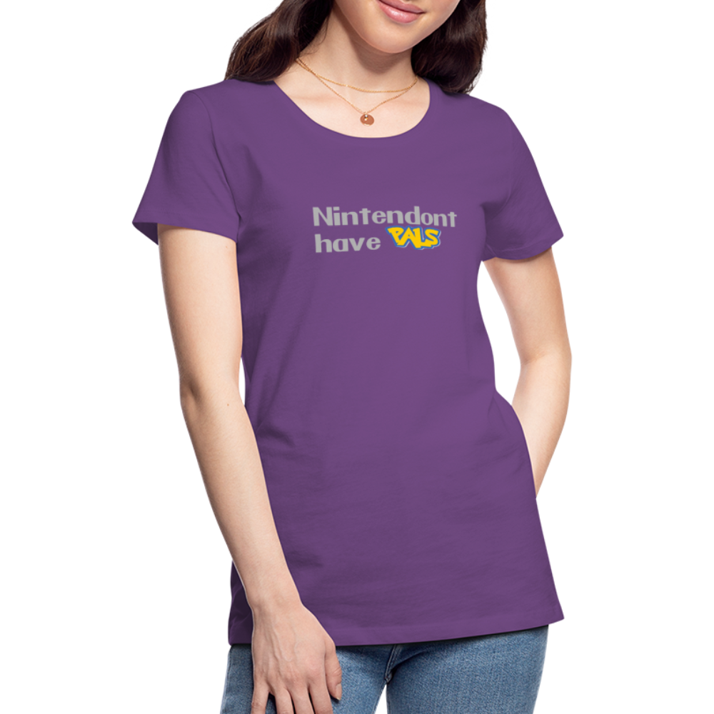 Nintendont have Pals funny Videogame Gift Women’s Premium T-Shirt - purple