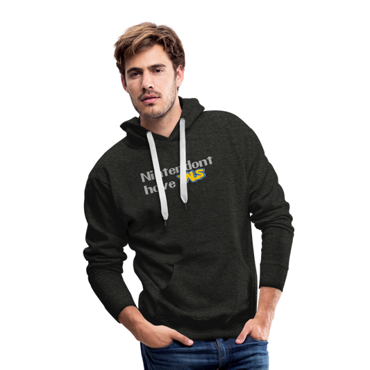 Nintendont have Pals funny Videogame Gift Men’s Premium Hoodie - charcoal grey