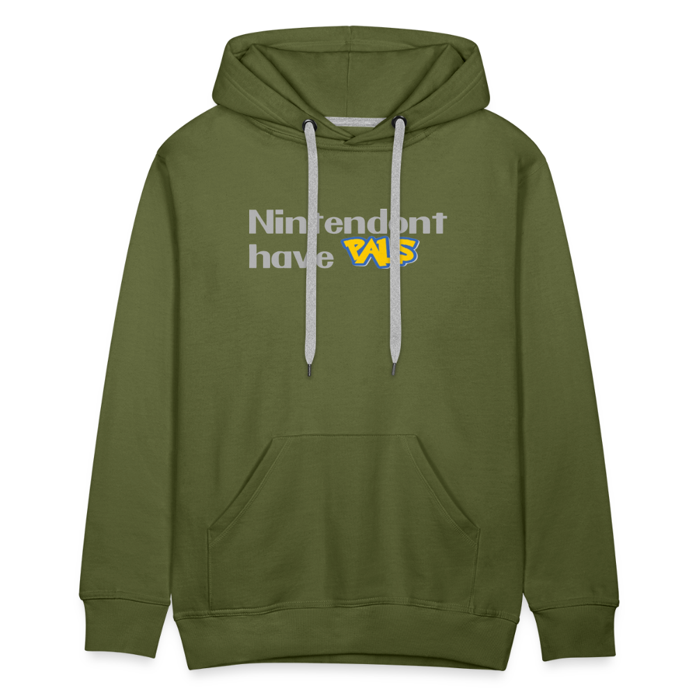 Nintendont have Pals funny Videogame Gift Men’s Premium Hoodie - olive green