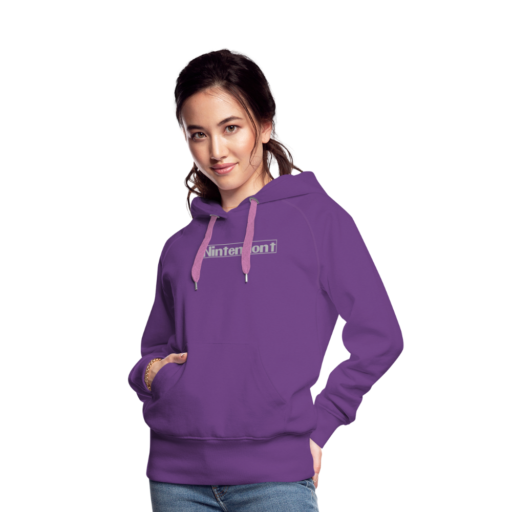 Nintendont funny parody Videogame Gift for Gamers Women’s Premium Hoodie - purple 