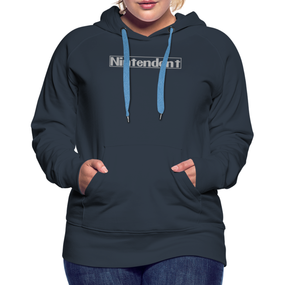 Nintendont funny parody Videogame Gift for Gamers Women’s Premium Hoodie - navy