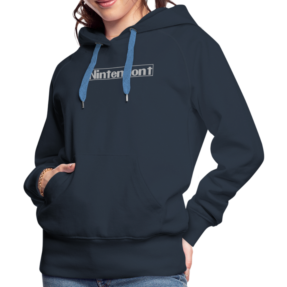Nintendont funny parody Videogame Gift for Gamers Women’s Premium Hoodie - navy