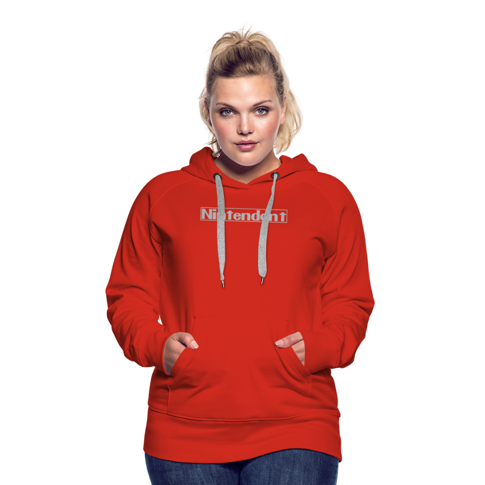 Nintendont funny parody Videogame Gift for Gamers Women’s Premium Hoodie - red