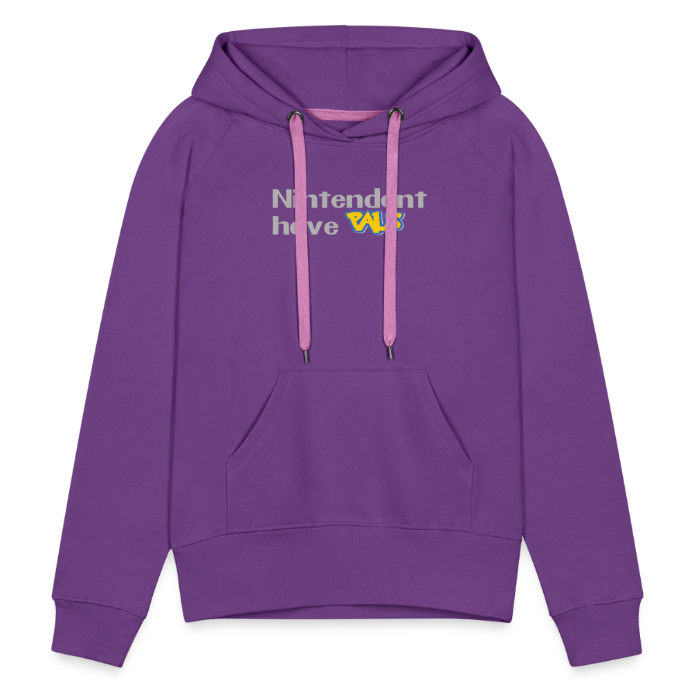 Nintendont have Pals funny Videogame Gift Women’s Premium Hoodie - purple 