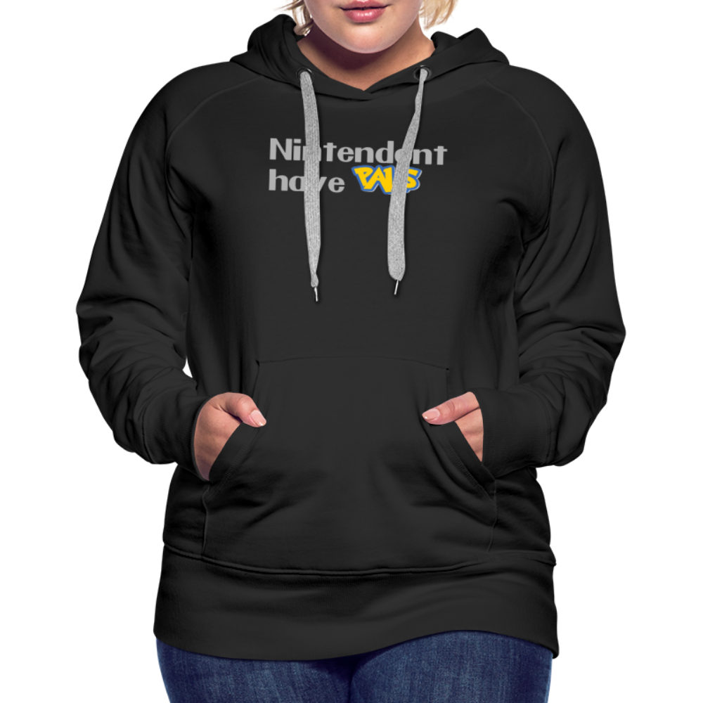 Nintendont have Pals funny Videogame Gift Women’s Premium Hoodie - black