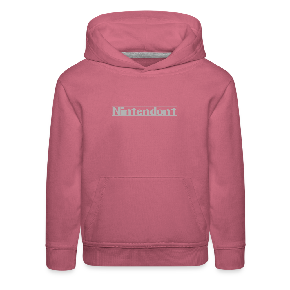 Nintendont funny parody Videogame Gift for Gamers Kids‘ Premium Hoodie - mauve