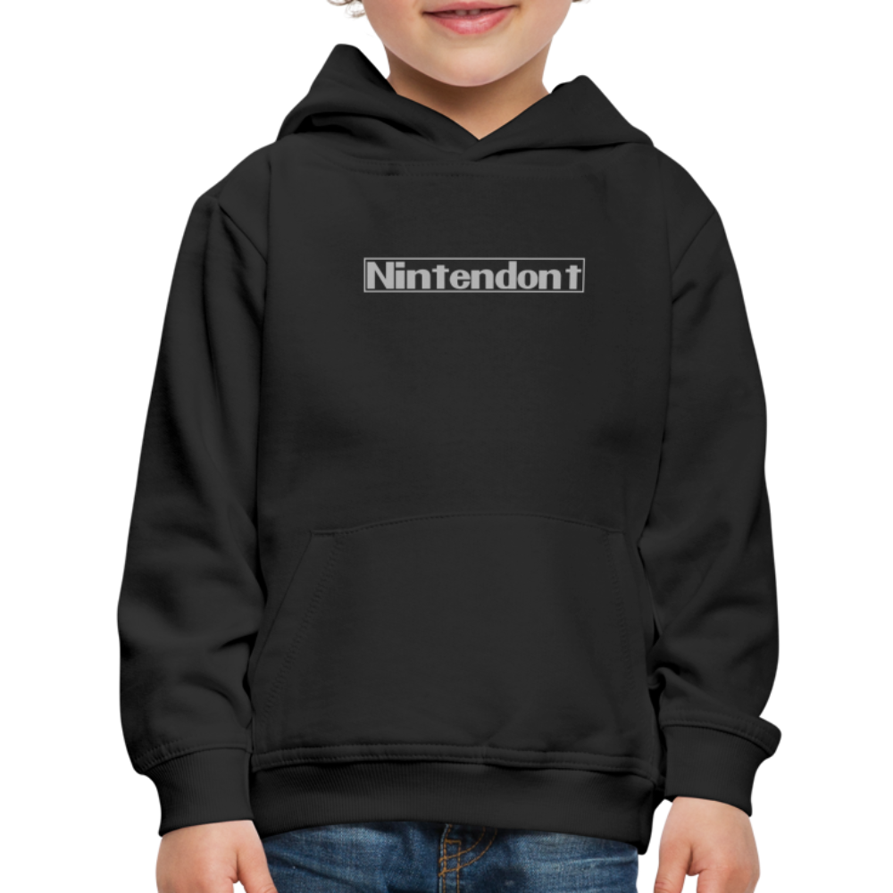 Nintendont funny parody Videogame Gift for Gamers Kids‘ Premium Hoodie - black