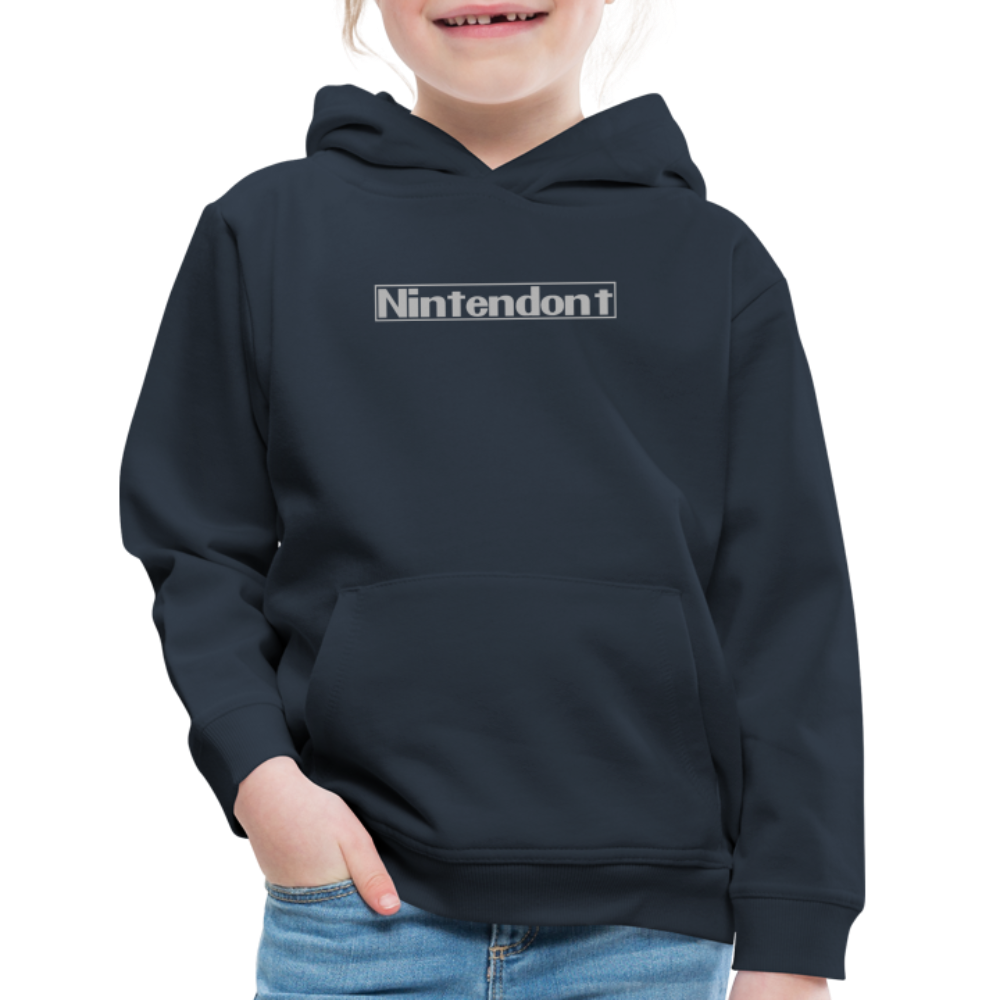 Nintendont funny parody Videogame Gift for Gamers Kids‘ Premium Hoodie - navy
