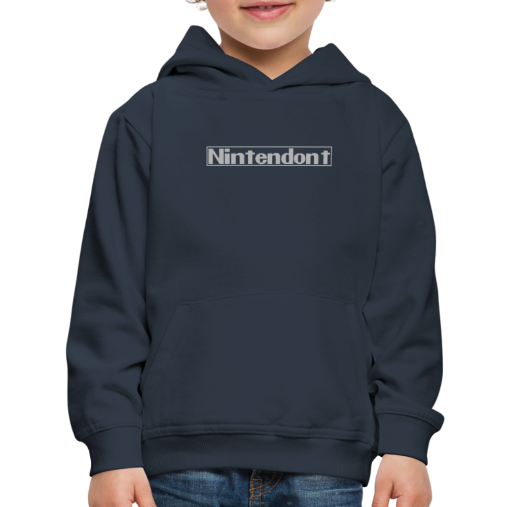 Nintendont funny parody Videogame Gift for Gamers Kids‘ Premium Hoodie - navy