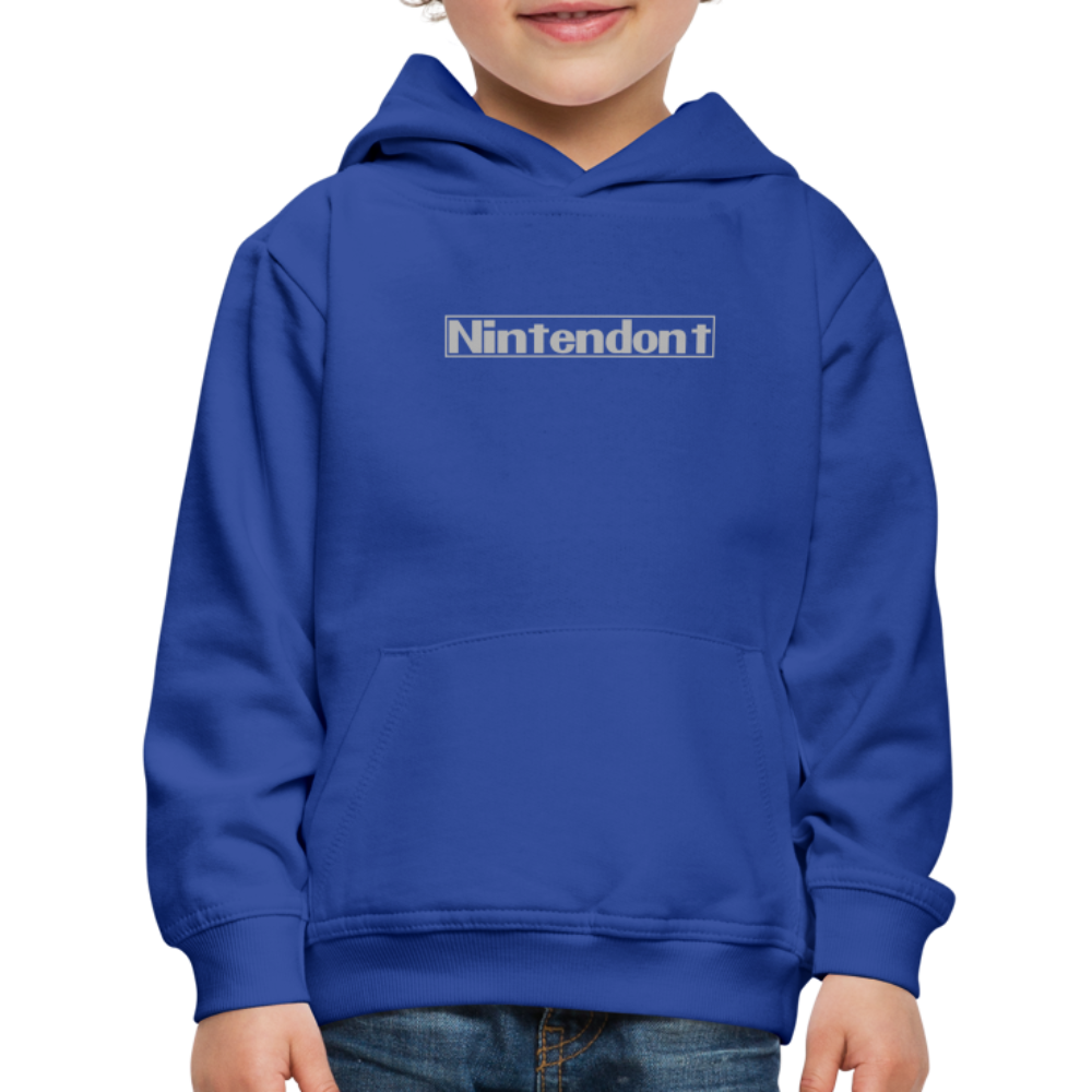 Nintendont funny parody Videogame Gift for Gamers Kids‘ Premium Hoodie - royal blue