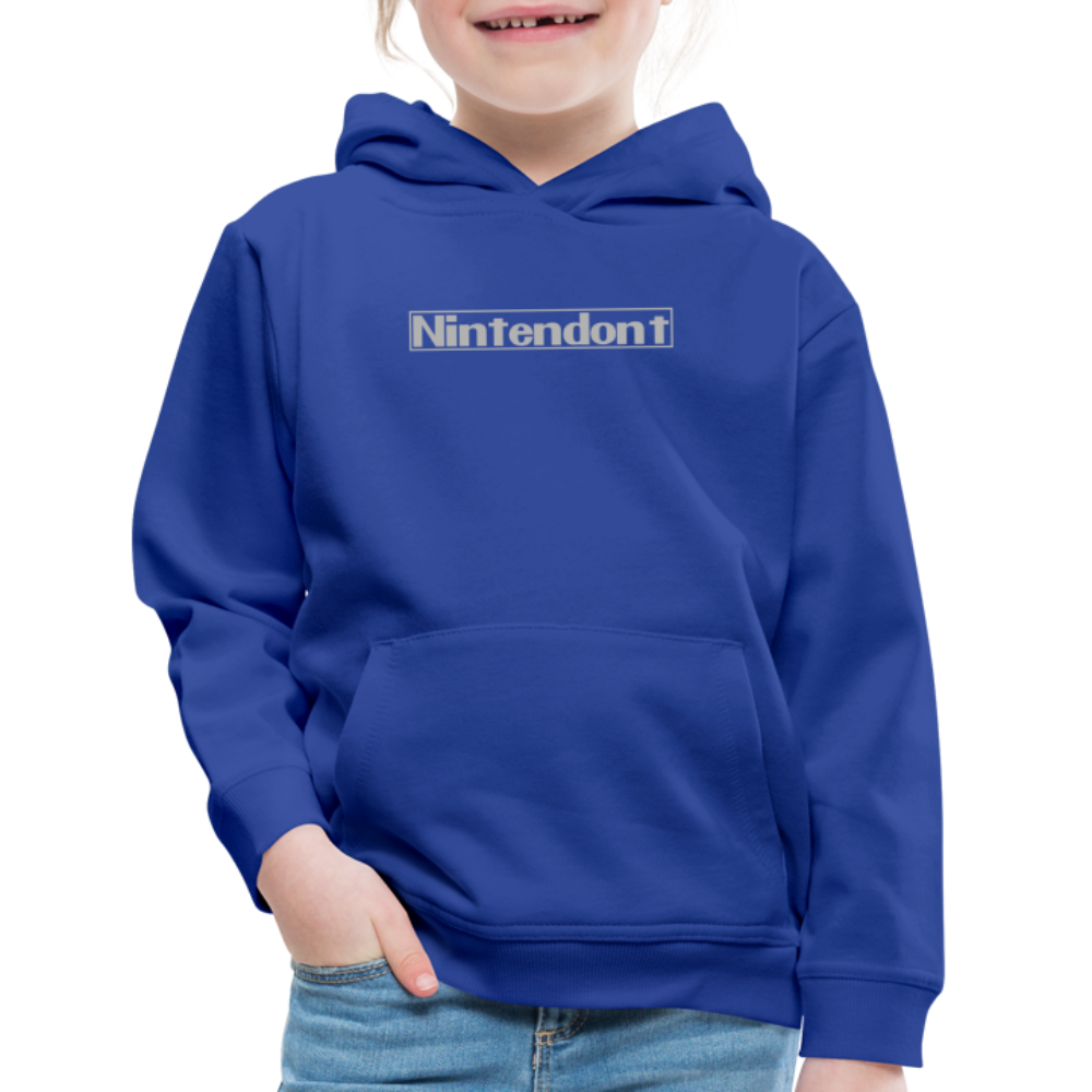 Nintendont funny parody Videogame Gift for Gamers Kids‘ Premium Hoodie - royal blue