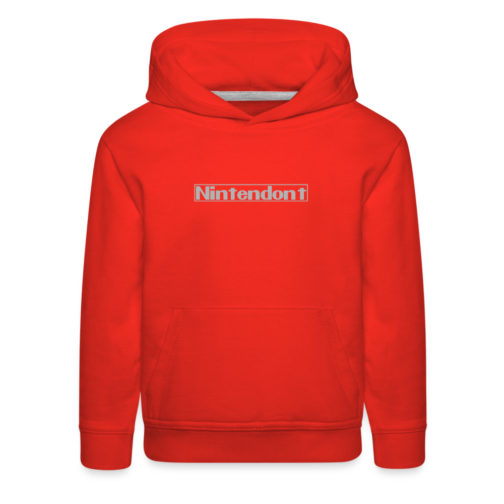 Nintendont funny parody Videogame Gift for Gamers Kids‘ Premium Hoodie - red