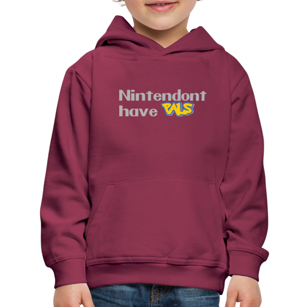 Nintendont have Pals funny Videogame Gift Kids‘ Premium Hoodie - burgundy