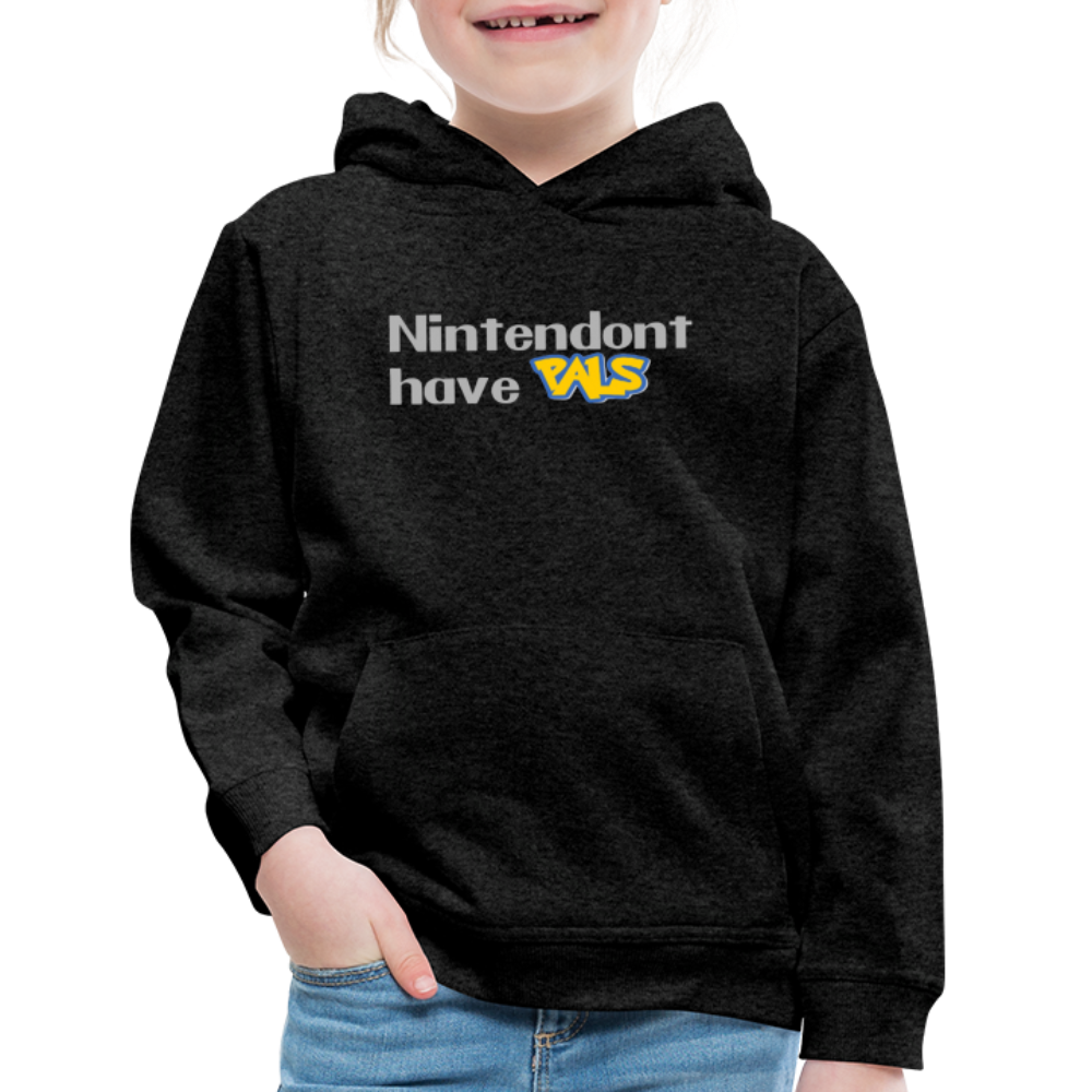 Nintendont have Pals funny Videogame Gift Kids‘ Premium Hoodie - charcoal grey