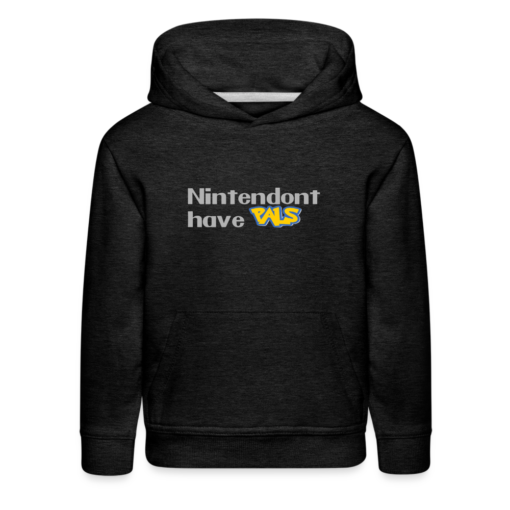 Nintendont have Pals funny Videogame Gift Kids‘ Premium Hoodie - charcoal grey