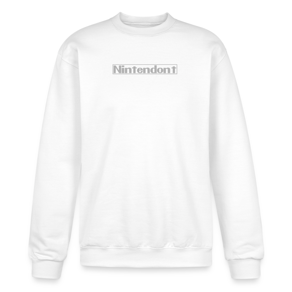 Nintendont funny parody Videogame Gift for Gamers Champion Unisex Powerblend Sweatshirt - white