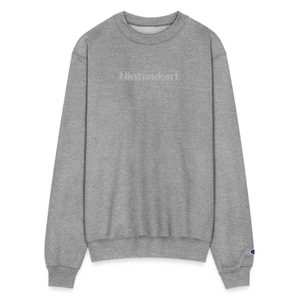 Nintendont funny parody Videogame Gift for Gamers Champion Unisex Powerblend Sweatshirt - heather gray