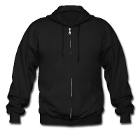 Customizable Men's Zip Hoodie add your own photos, images, designs, quotes, texts and more