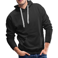 Customizable Men’s Premium Hoodie add your own photos, images, designs, quotes, texts and more