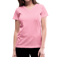 Customizable Women's V-Neck T-Shirt add your own photos, images, designs, quotes, texts and more