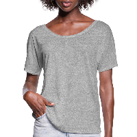 Customizable Women’s Flowy T-Shirt add your own photos, images, designs, quotes, texts and more