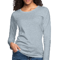 Customizable Women's Premium Long Sleeve T-Shirt add your own photos, images, designs, quotes, texts and more