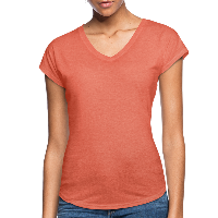 Customizable Women's Tri-Blend V-Neck T-Shirt add your own photos, images, designs, quotes, texts and more
