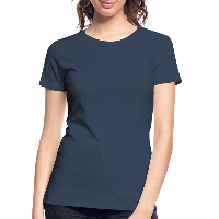 Customizable Women’s Premium Organic T-Shirt add your own photos, images, designs, quotes, texts and more