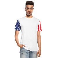 Customizable Stars & Stripes T-Shirt add your own photo, images, designs, quotes, texts and more