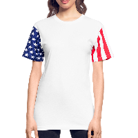 Customizable Stars & Stripes T-Shirt add your own photo, images, designs, quotes, texts and more