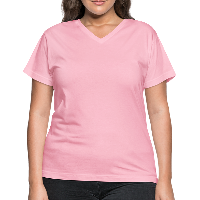 Customizable Women's V-Neck T-Shirt add your own photos, images, designs, quotes, texts and more