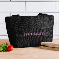 Freedom Patriotic Word Art Lunch Bag