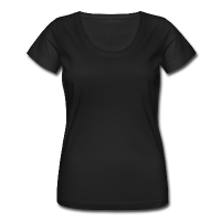 Customizable Women's Scoop Neck T-Shirt add your own photos, images, designs, quotes, texts and more