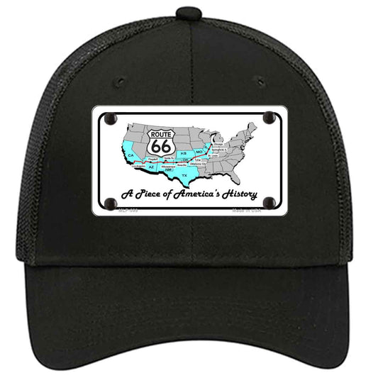 A Piece Of History Novelty Black Mesh License Plate Hat