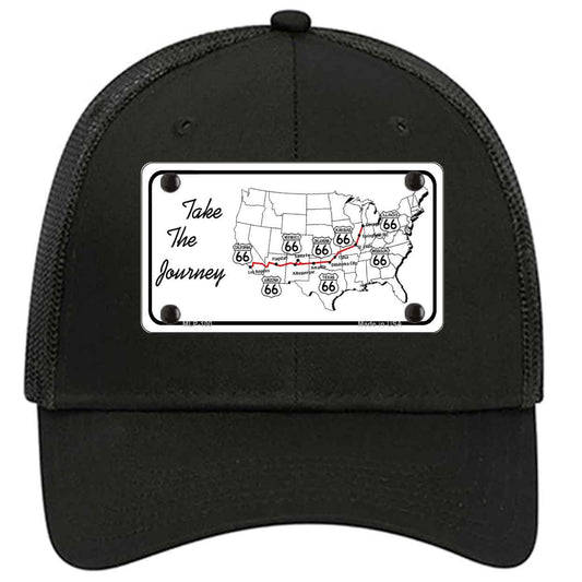 Take The Journey Novelty Black Mesh License Plate Hat