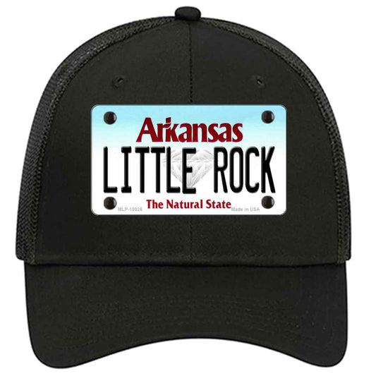 Little Rock Arkansas Novelty Black Mesh License Plate Hat
