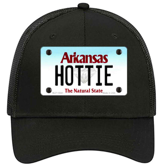 Hottie Arkansas Novelty Black Mesh License Plate Hat